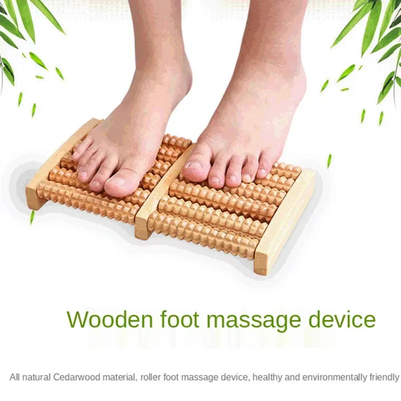 Wooden Foot Massage Roller