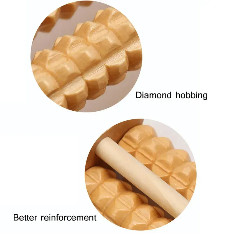 Wooden Foot Massage Roller